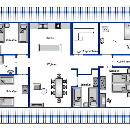 Grosse City-wohnung, Salt Апартаменты Вайсенфельс